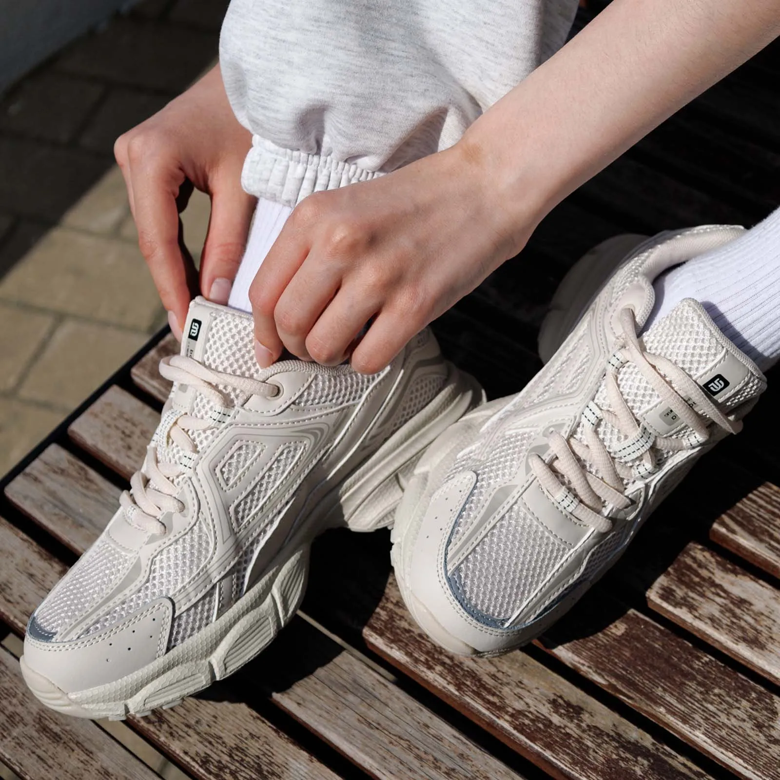 Baasploa Women Sports Shoes Outdoor Lightweight Breathable Jogging Sneakers Female Casual Mesh Anti-slip Lace Up Running Shoes thumbnail 3