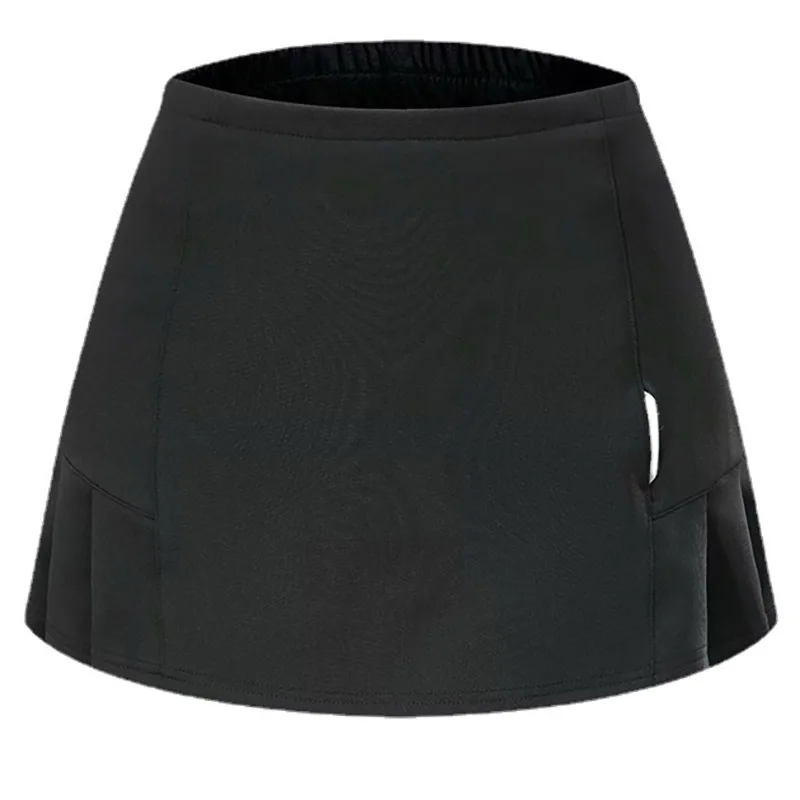 2024 Women's Sports Skirt Quick dry Tennis Yoga Badminton Golf Skirt Waisted Short Skirt Comfortable Breathable Belt Safety Pant thumbnail 4