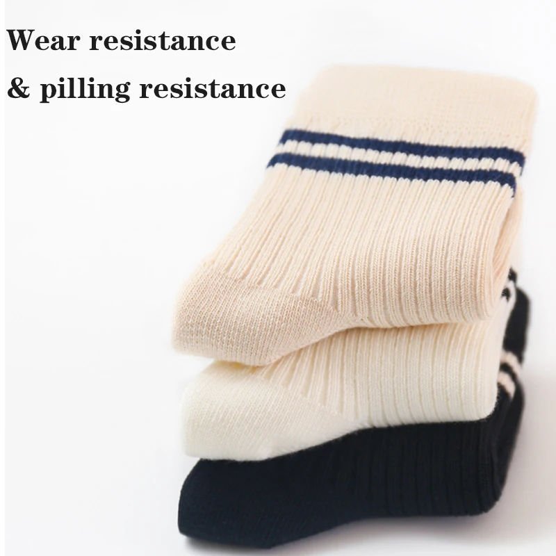 Spring Mid Tube Baby Socks Sport Soft Children Kids Socks Breathable Kids Boys Girl Socks Strip Mid Tube Socks thumbnail 4