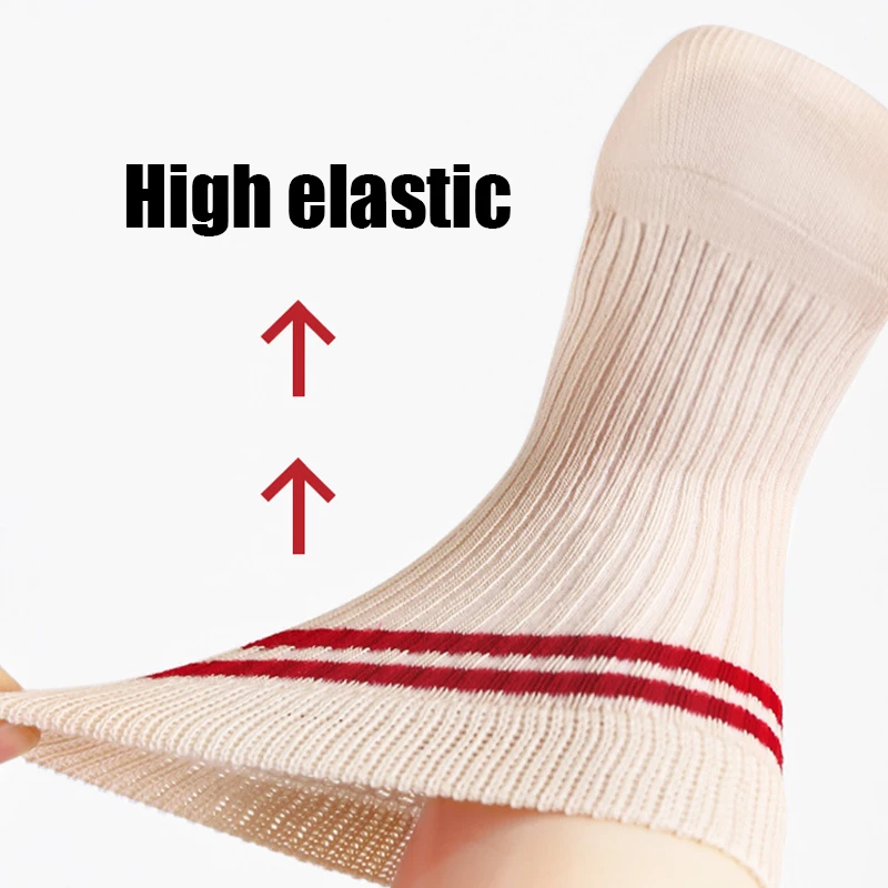 Spring Mid Tube Baby Socks Sport Soft Children Kids Socks Breathable Kids Boys Girl Socks Strip Mid Tube Socks thumbnail 3