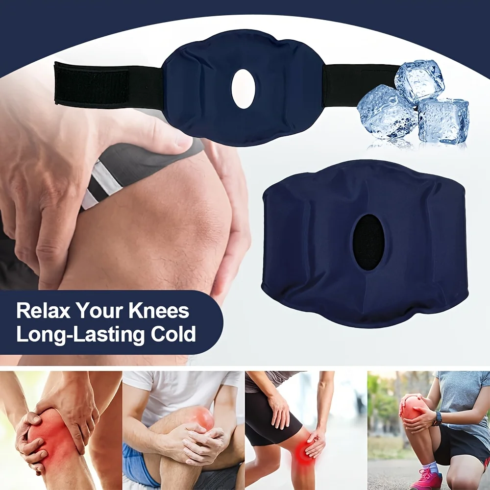 Nylon Gel Knee Ice Pack Reusable Knee Cold and Hot Compress Gel Pack Knee Relief and Relaxation Foot Care Tool Accessories thumbnail 3