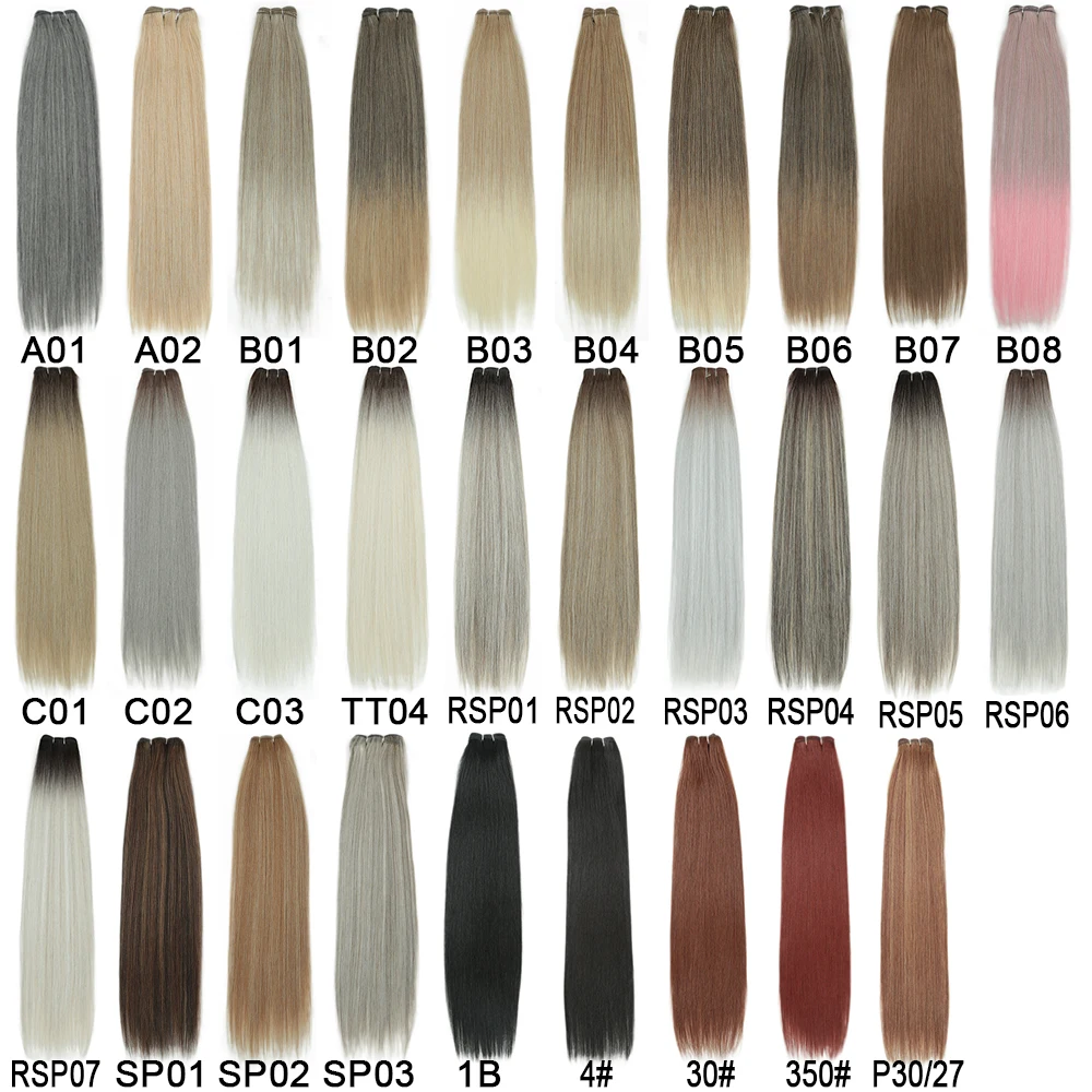 Bone Straight Synthetic Hair Bundles Ombre Blonde Hair Weft Super Long 26 Inch Straight Hair Weave Extensions Hair Expo City thumbnail 3