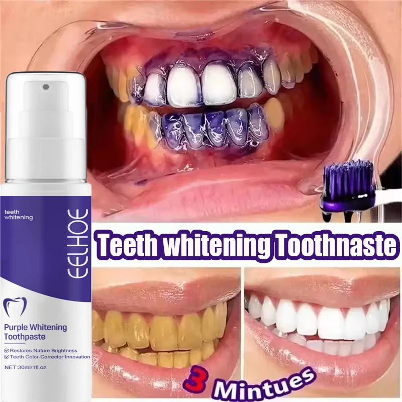 Teeth Whitening Toothpaste Serum Remove Plaque Stains Oral Hygiene Cleaning Dental Bleaching Tools Fresh Breath Tooth Care thumbnail 3
