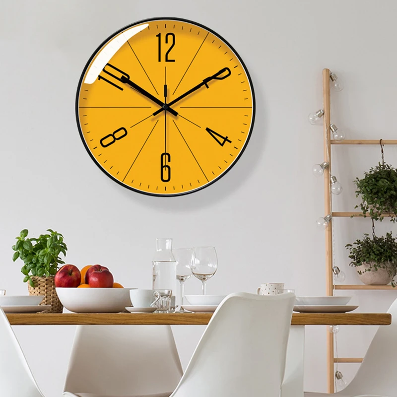 New 10/12 inch Wall Clock Modern Design Silent Quartz Needle Luxury Wall Clocks Home Creative Wall Clock Living Room Decoration thumbnail 2