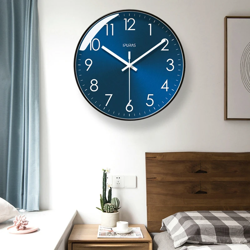 New 10/12 inch Wall Clock Modern Design Silent Quartz Needle Luxury Wall Clocks Home Creative Wall Clock Living Room Decoration thumbnail 3