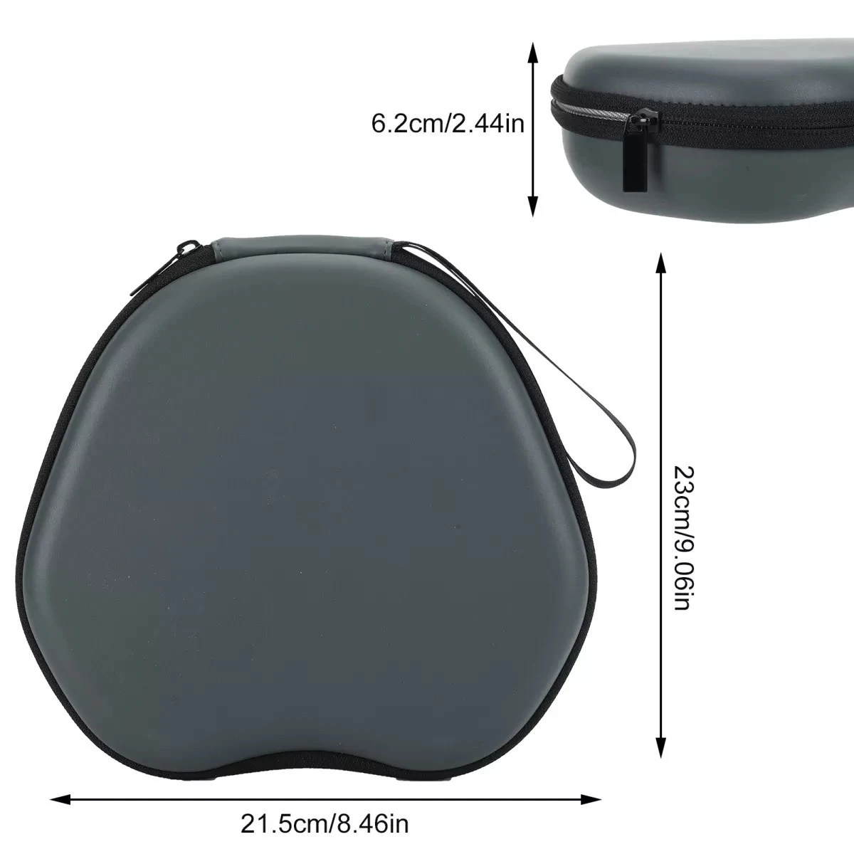 ANKNDO For Airpods Max Bluetooth Earphone Storage Bag EVA Hard Portable Wireless Headphone Shockproof Protective Cover Case thumbnail 6
