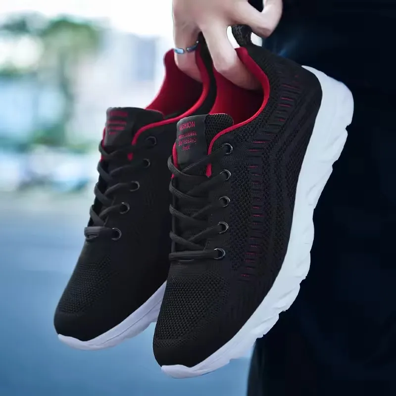 Sports Men Running Jogging Shoes Casual Sneakers Outdoor Lace Up Breathable Mesh Light Tennis Outdoor Walking Size 39-46 thumbnail 4