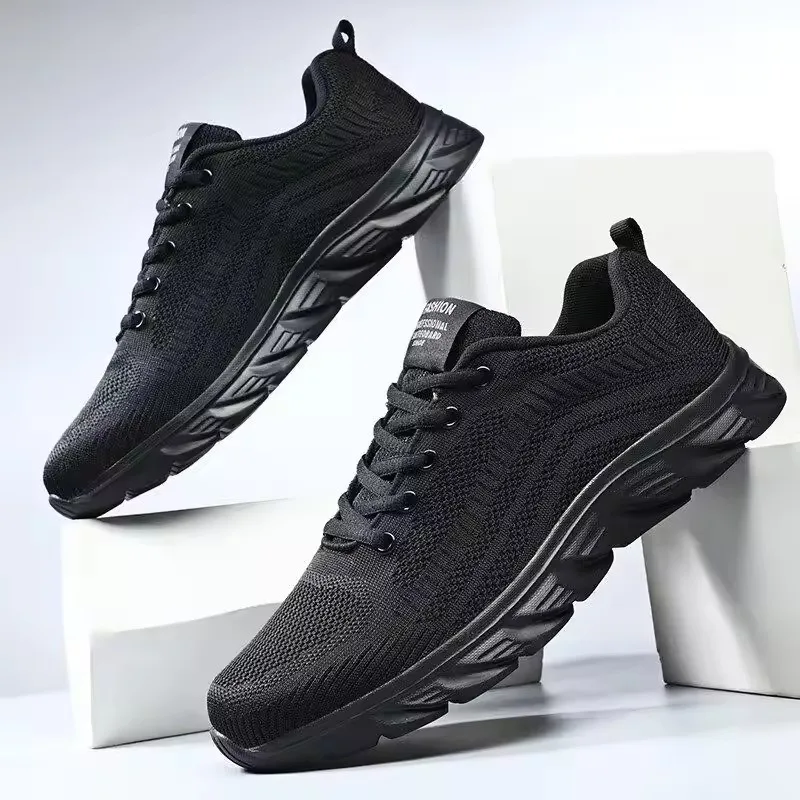 Sports Men Running Jogging Shoes Casual Sneakers Outdoor Lace Up Breathable Mesh Light Tennis Outdoor Walking Size 39-46 thumbnail 2
