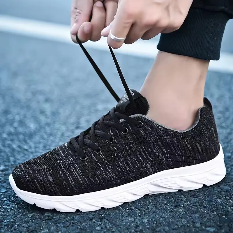 Sports Men Running Jogging Shoes Casual Sneakers Outdoor Lace Up Breathable Mesh Light Tennis Outdoor Walking Size 39-46 thumbnail 5