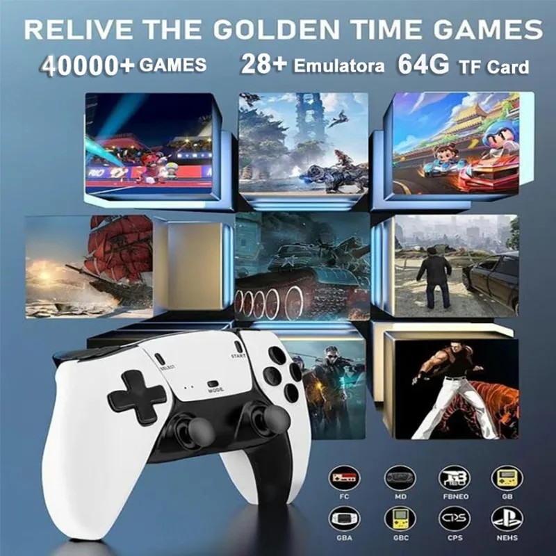 128G Game Stick M15 4K Video TV Game Console Wireless Gamepads Video Game 64G 40000+/50000+ Classic Arcade Games HD Two-player thumbnail 6