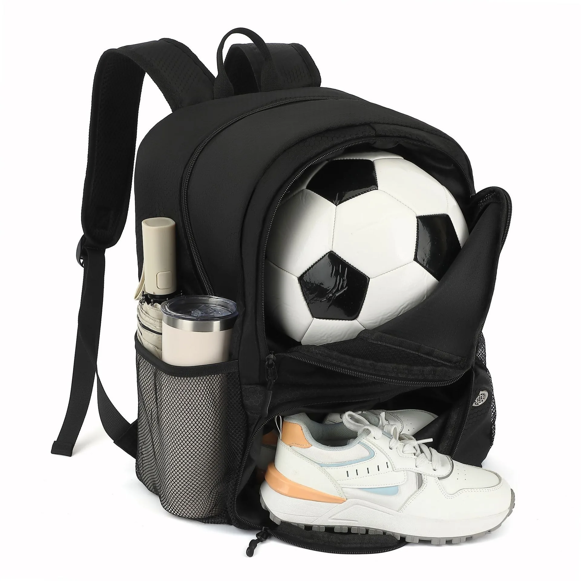 Backpack football bag, waterproof sports equipment bag, outdoor basketball volleyball bag, convenient and lightweight thumbnail 6