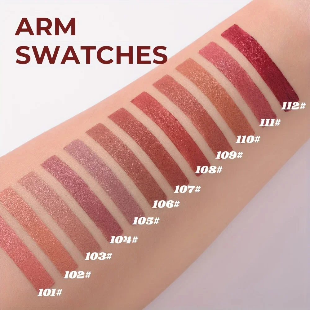 BEAUTY GLAZED 12 Colors Long-Lasting Waterproof Non-Stick Matte Lipstick Pen thumbnail 6