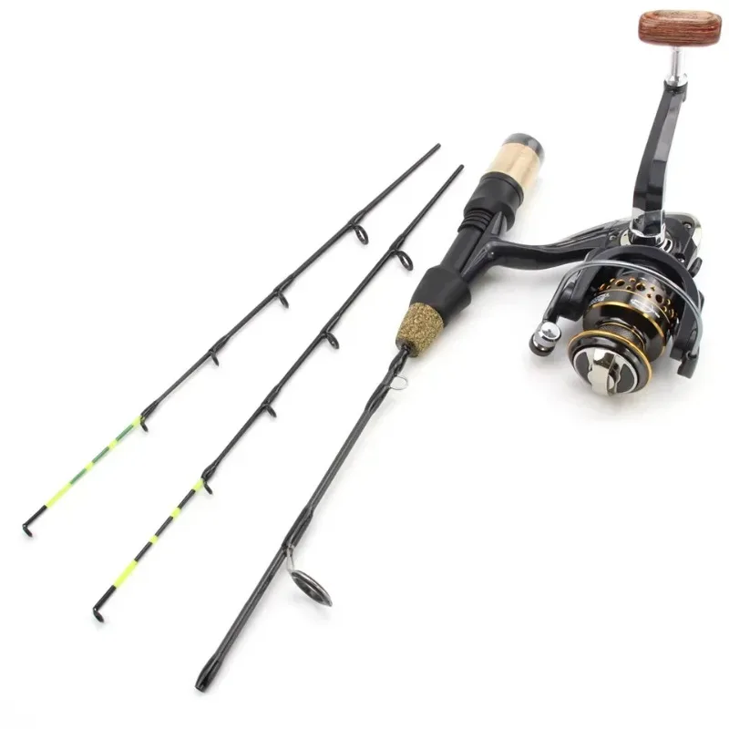 60cm 2 Tips Rod Reel Combos Winter Ice Fishing Rod Fishing Reel set  Pole Tackle Carbon pole Ice fishing rod New thumbnail 4