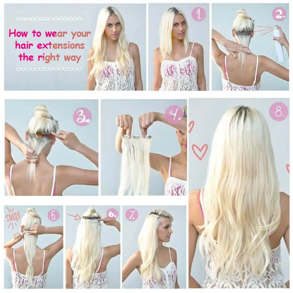Synthetic Curly Clip In Hair Extensions 6PCS Set Corn 22inch Long Clip On Hairpiece Corn Wavy Style For Women Girls Daily Party thumbnail 5
