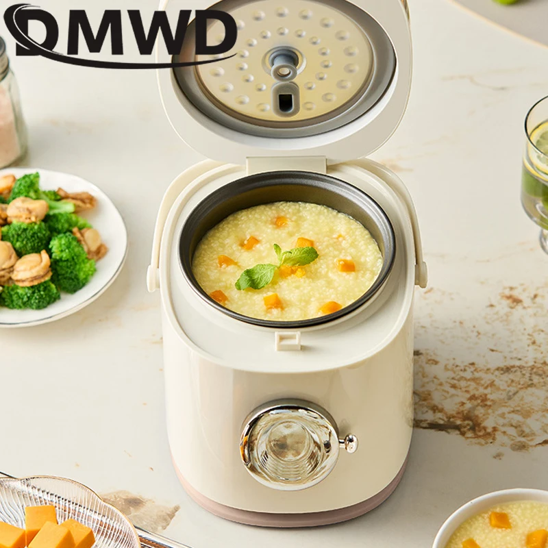 Mini Electric Rice Cooker Multifunction Soup Porridge Stew Pot 1.2L Rice Cooking Machine Non-stick Liner Hot Pot Cooking Pot thumbnail 5