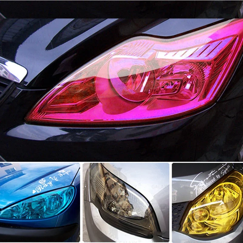 Car Headlight Taillight Protective Film Tint Vinyl Film Auto Lamp Film Sticker Sheet Color-Changing Smoke Matt Rear Fog Stickers thumbnail 2