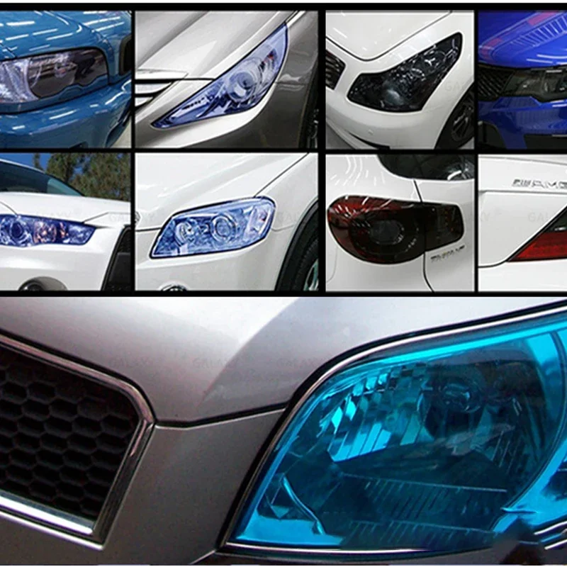 Car Headlight Taillight Protective Film Tint Vinyl Film Auto Lamp Film Sticker Sheet Color-Changing Smoke Matt Rear Fog Stickers thumbnail 4