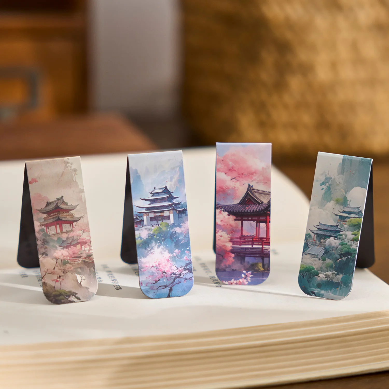 4 Pcs/set Magnetic Bookmark Museum Series Antique Art Page Famous Painting Van Gogh Folder for Books Readers Stationery Supplies thumbnail 3