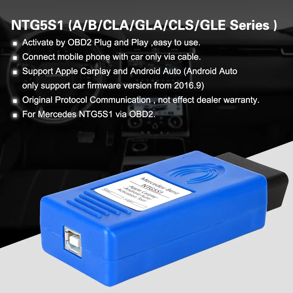 Car OBD Activator Activation Tool For Mercedes Benz NTG5S1 CarPlay A/B/CLA/GLA/GLE/CLS Series IOS/Android Diagnostic Tool thumbnail 4