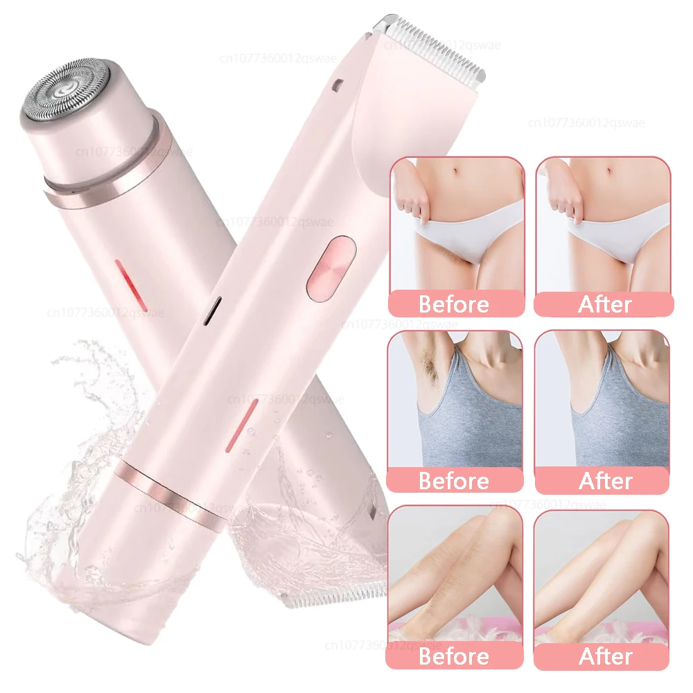 Electric Shaver for Woman Double Head Dual Purpose Female Razor Body Epilator Leg Underarm Bikini Electric Hair Remover Trimmer thumbnail 5