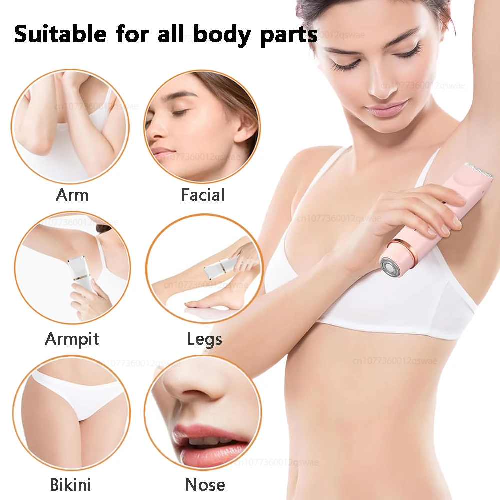 Electric Shaver for Woman Double Head Dual Purpose Female Razor Body Epilator Leg Underarm Bikini Electric Hair Remover Trimmer thumbnail 2