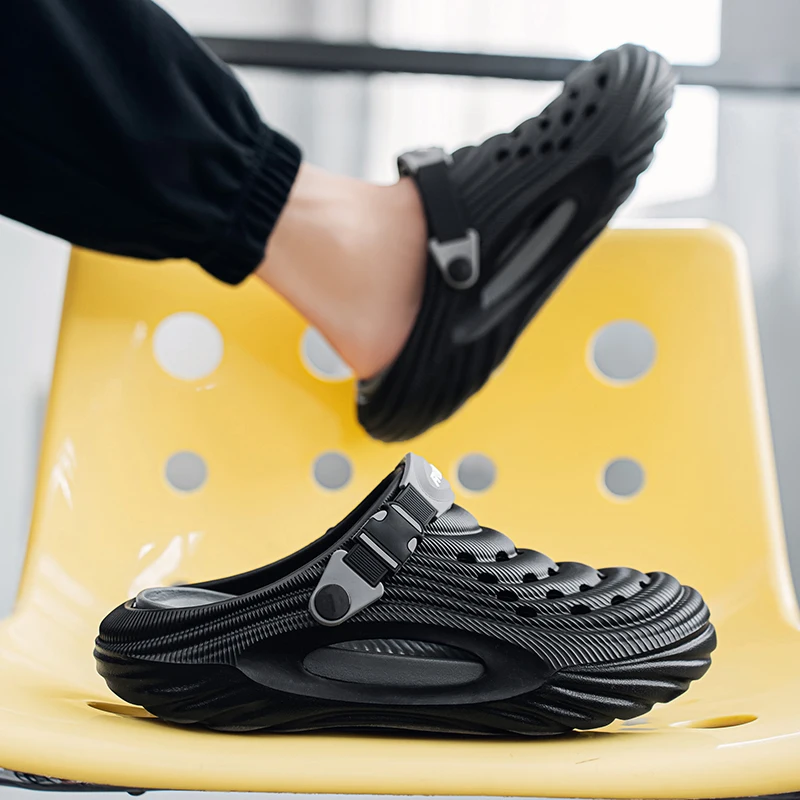 Unisex Summer Slippers Men Clogs Platform Women Beach Sandals Outdoor Casual Non-slip Footwear Men Sandals thumbnail 5
