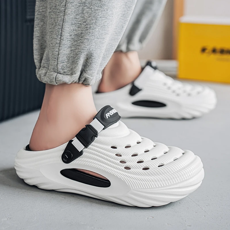 Unisex Summer Slippers Men Clogs Platform Women Beach Sandals Outdoor Casual Non-slip Footwear Men Sandals thumbnail 4