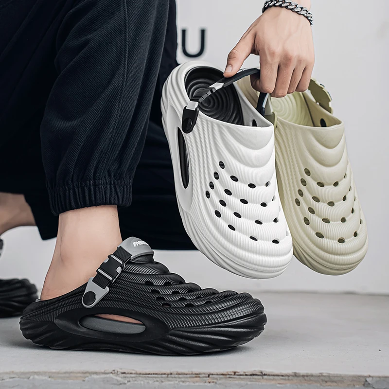 Unisex Summer Slippers Men Clogs Platform Women Beach Sandals Outdoor Casual Non-slip Footwear Men Sandals thumbnail 6
