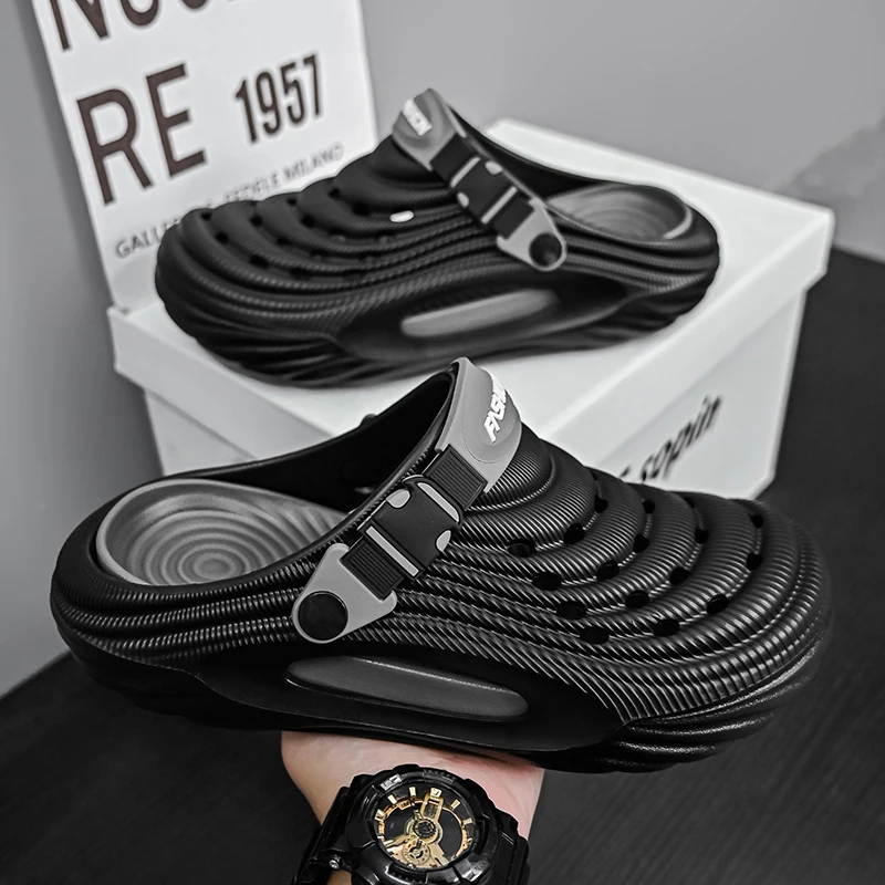 Unisex Summer Slippers Men Clogs Platform Women Beach Sandals Outdoor Casual Non-slip Footwear Men Sandals thumbnail 3