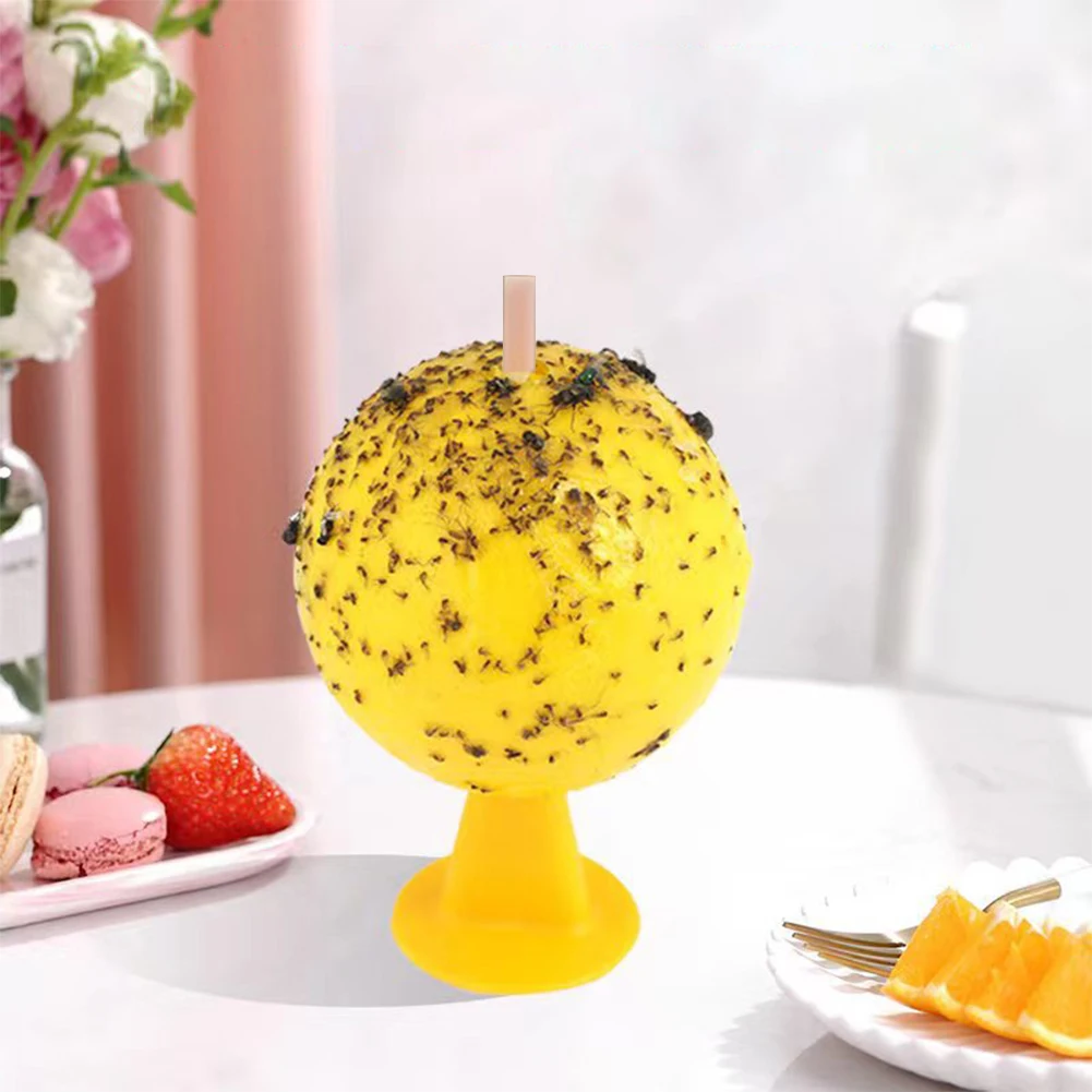 1-5PCS Ball Fruit Fly Catcher Pest Control Sticky Trap Kitchen Insect Trap Ball Orchard Supermarket Mosquito Collector thumbnail 3