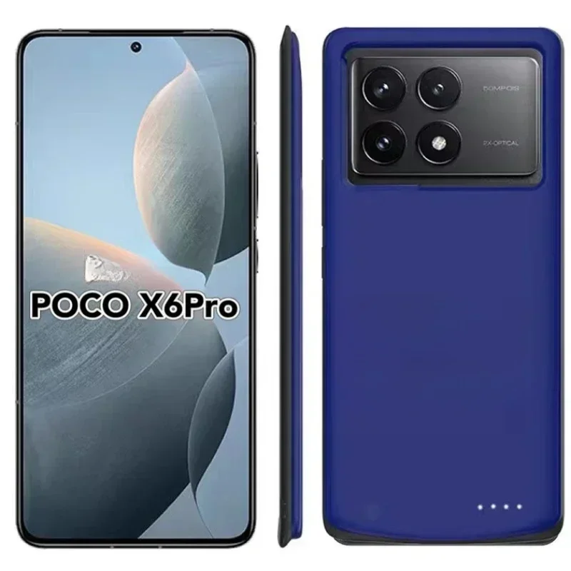10000mah Battery Charger Case for Xiaomi Poco X6 Pro X6 Neo External Battery Power Bank Charging Cover Power Case Poco X6 Pro thumbnail 6