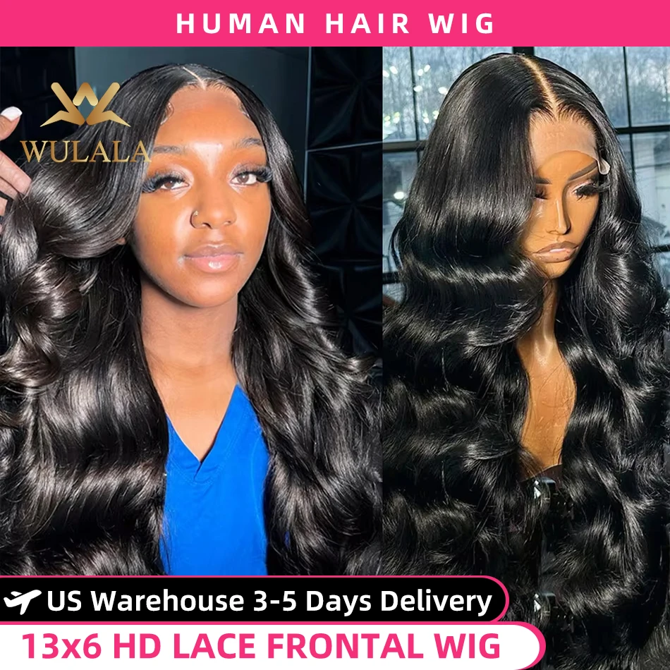 30 40 Inch Body Wave Human Hair Wigs 13x6 Hd Transparent Lace Front Wig 13x4 360 Lace Frontal Wig For Women Brazilian PrePlucked
