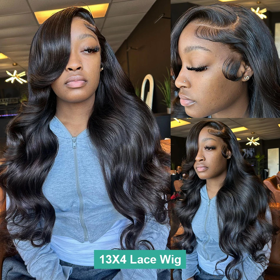 30 40 Inch Body Wave Human Hair Wigs 13x6 Hd Transparent Lace Front Wig 13x4 360 Lace Frontal Wig For Women Brazilian PrePlucked thumbnail 4
