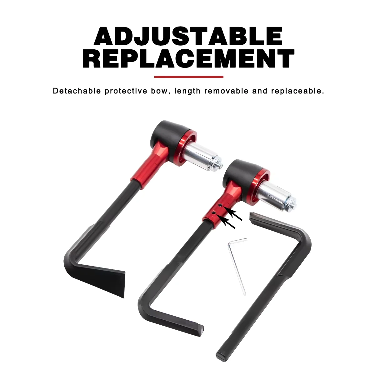 22mm Universal Adjustable Motorcycle Hand Guard 2 Handle Handguard Windproof Lever Guard Protector Modification Gear Lever Guard