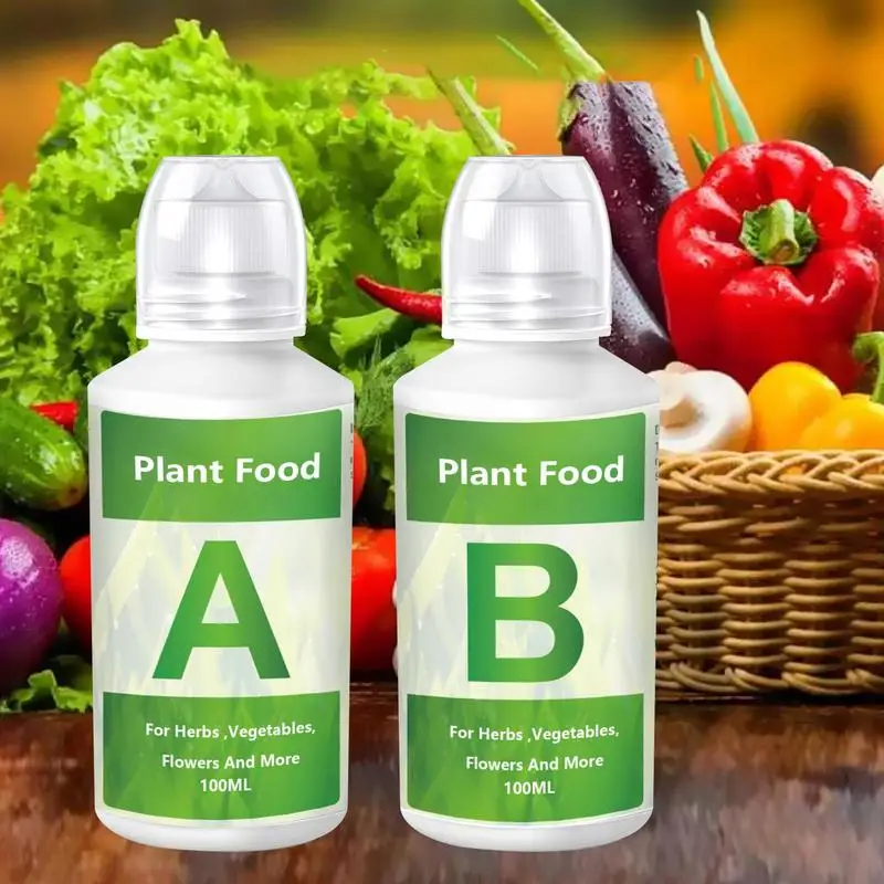 Hydroponic Nutrients Fertilizer AB Solution Set Hydroponic Garden Plant Food Plant Fertilizer For Flowers Vegetables Nutrients