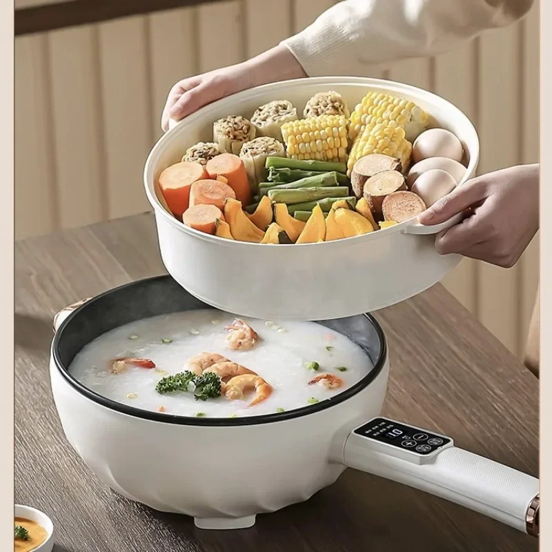 Electric Wok for Stir Frying Vegetables Multifunctional Non Stick Electric Wok Noodle Cooker Steaming Boiling Electric Hot Pot thumbnail 4