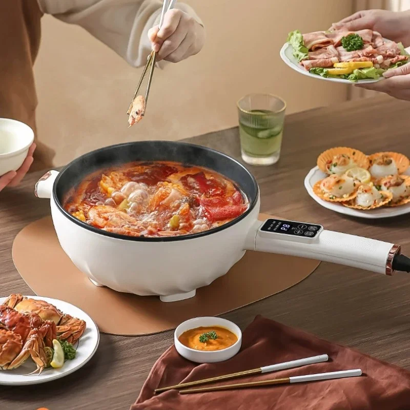 Electric Wok for Stir Frying Vegetables Multifunctional Non Stick Electric Wok Noodle Cooker Steaming Boiling Electric Hot Pot thumbnail 6