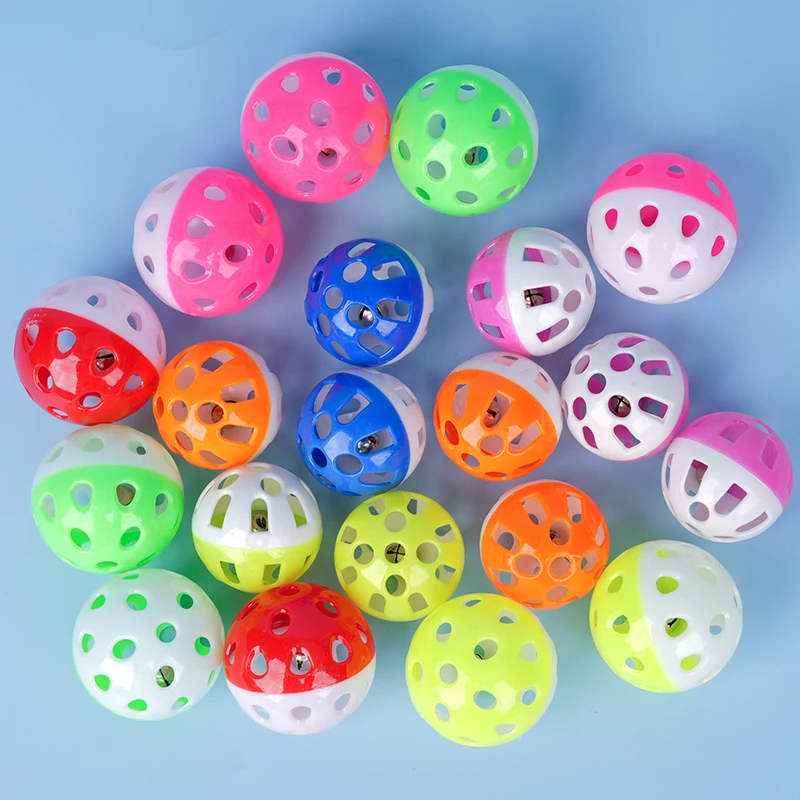 10pcs Pet Parrot Toy Colorful Hollow Rolling Bell Ball Bird Toy Parakeet Cockatiel Parrot Chew Cage Fun Toys Pet Bird Supplies thumbnail 5