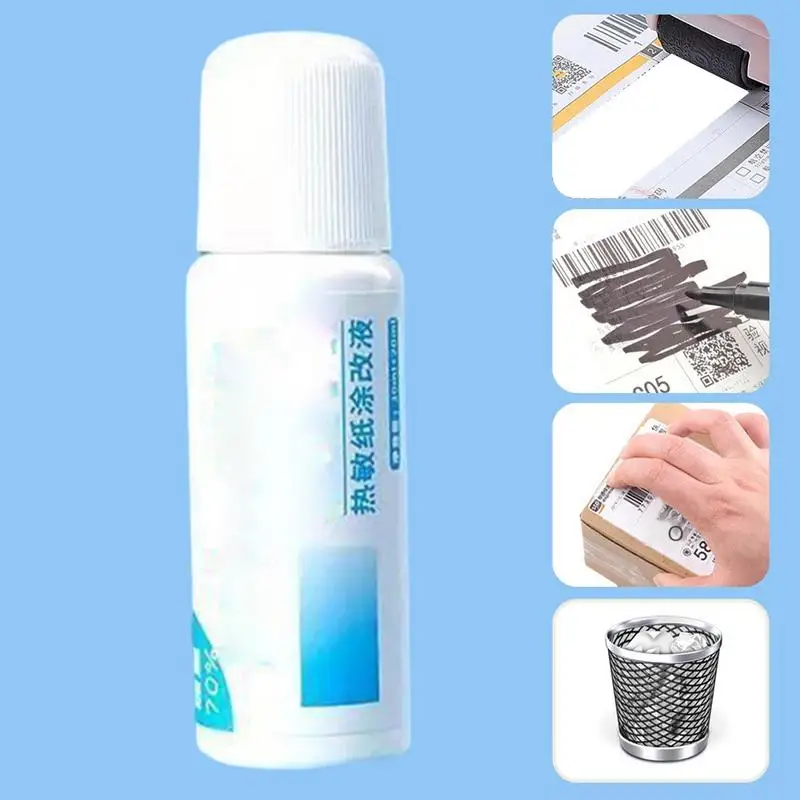 Portable Thermal Paper Correction Fluid Fast-Drying Anti Peep Identity Information ID Info Privacy Protector Quick Eraser Covera thumbnail 2