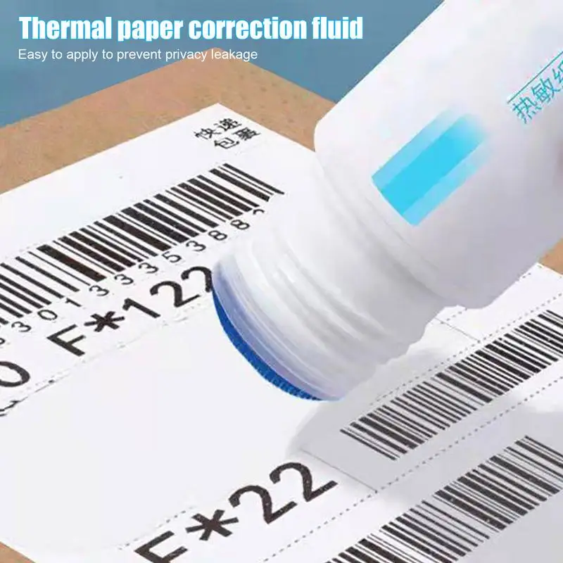 Portable Thermal Paper Correction Fluid Fast-Drying Anti Peep Identity Information ID Info Privacy Protector Quick Eraser Covera thumbnail 3