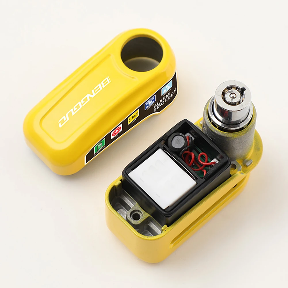 Motorcycle Bicycle Lock Alarm Protection Padlock Waterproof Brakelock with Keys Safety Anti-Theft Scooter Wheel Disc Brake Locks thumbnail 6