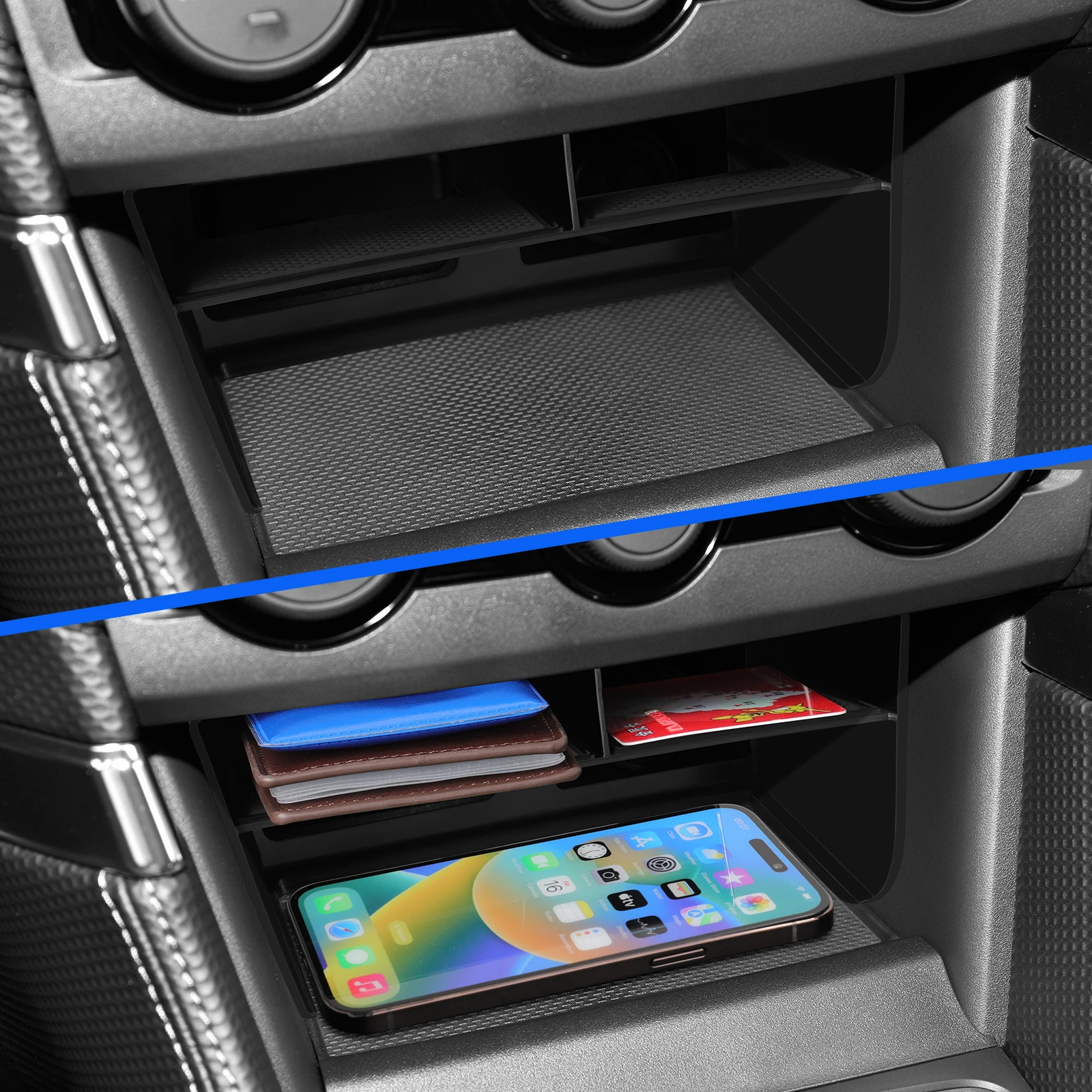 for Subaru Forester 2019-2024 Car Storage Box Central Console Tidying Organizer Case Tray Auto Interior Accessories thumbnail 4