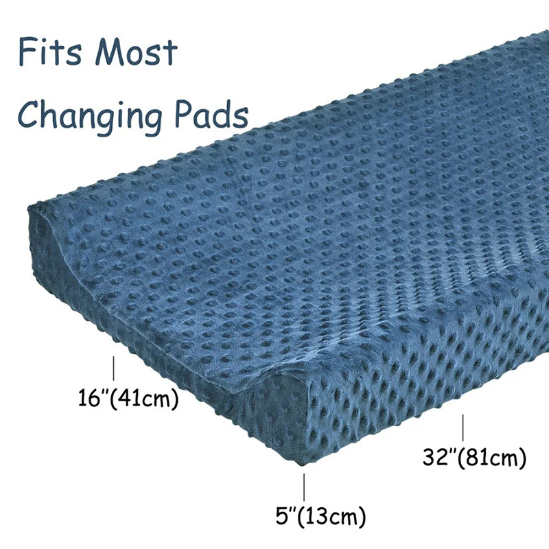 Baby Minky Dot Changing Pad Cover Ultra Soft Diaper Changing Table Sheet for Baby Boys Girls thumbnail 3