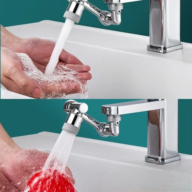 Rotatable Multifunctional Extension Faucet Aerator Kitchen Sink Faucet Extender Adapter Bathroom Tap Swivel Robotic Arm Sink Fit thumbnail 5