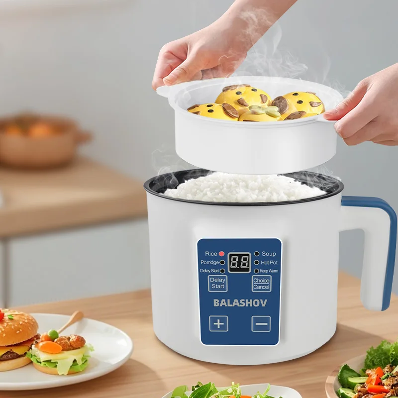 Electric Rice Cooker Single Double Layer Intelligent Automatic Home Mini  Kitchen Cooker 220V/EU Plug MultiCooker Steamed Rice P thumbnail 6