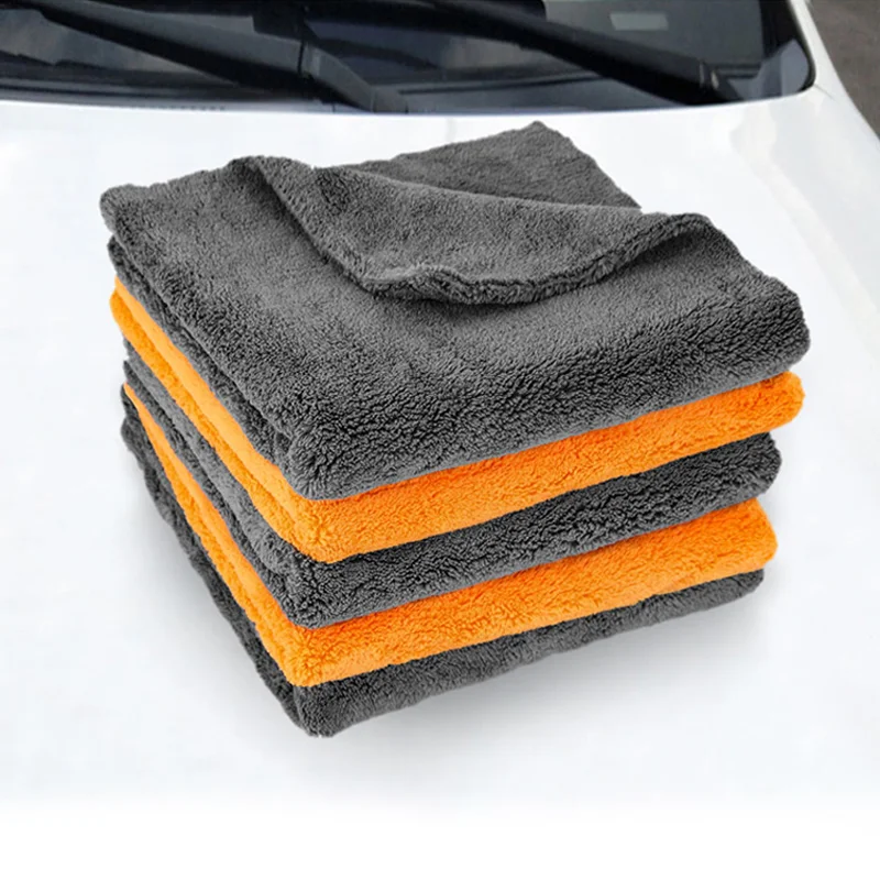 SEAMETAL 600GSM Microfiber Car Cleaning Towel 1/3/6/9pcs 40X40cm Thickened Car Wash Towels Auto Detailing Care Drying Cloth Rags thumbnail 4