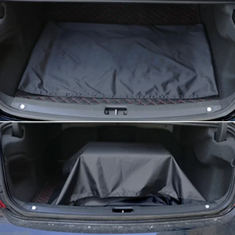Universal Black Car Seat Cover Repair Waterproof Antifouling Dust Proof Cargo Boot Mat with Steering Wheel Protective Cover thumbnail 3