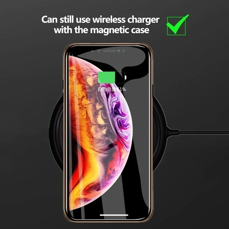 Magnetic tempered glass privacy metal case for iPhone 16 15 14 13 12 XR 11 pro Max 7 8 plus 360 magnet antispy protective cover thumbnail 4