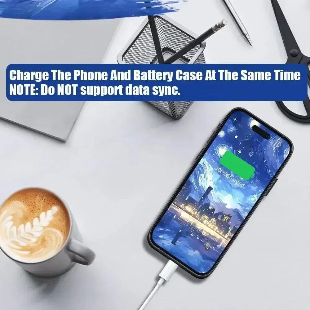 10000Mah Battery Case For iphone 16 Pro Max 15 Plus 14 13 Mini 12 11 Pro Max X XS XR XS 6 6S 7 8 Plus Battery Charger Case Power thumbnail 5
