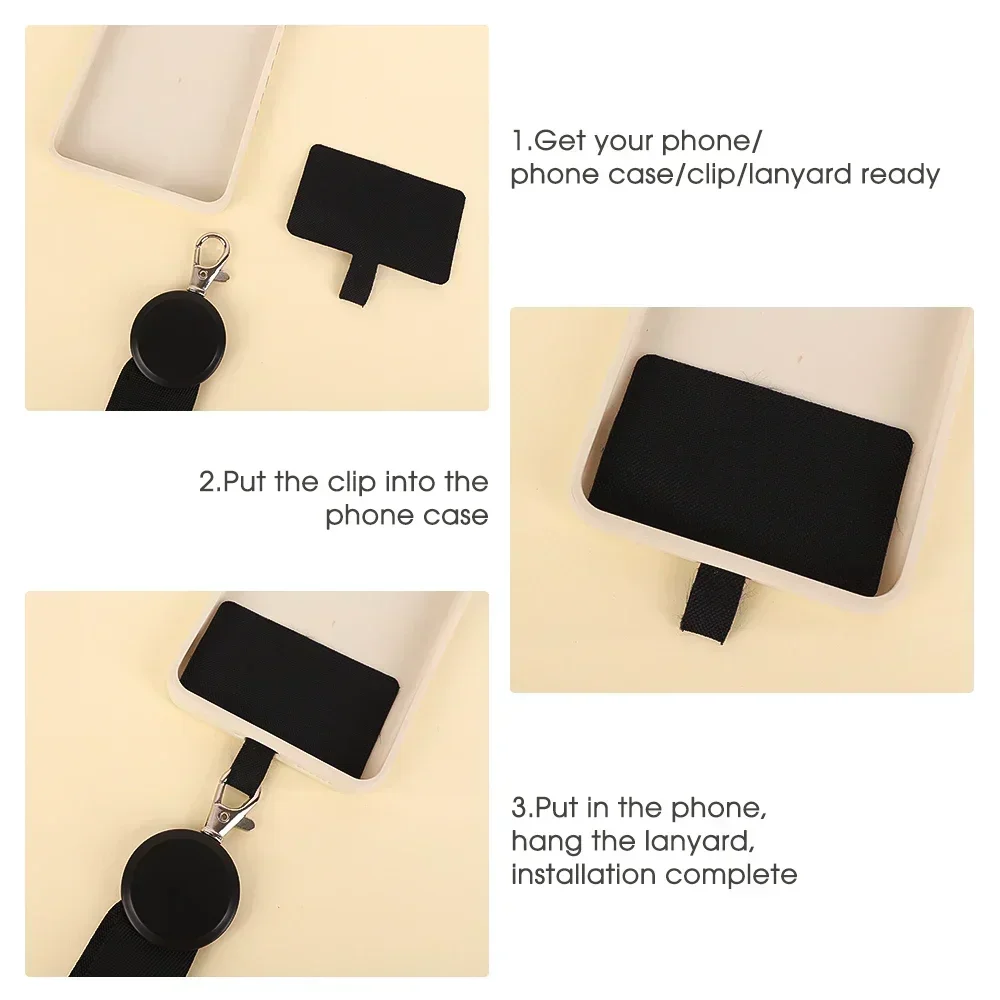 Universal Adjustable Neck Straps Multifunctional Crossbody Phone Lanyard with Tether Tab Anti-lost Anti-fall Hanging Cord Clips thumbnail 4